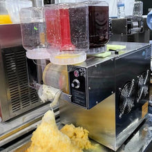 UYCVT Automatic Sn Ice Machine, 4 Feed Barrels Ice Crusher, 750W Tabletop Electric Snow Cone Maker, 120kg/24h Slush Maker, for Home, Outdoor, Supermarket, Dessert Shop