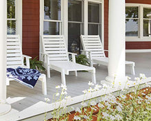 POLYWOOD AC2678-1TE Captain Chaise with Arms, Teak