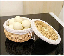 OREKPOT Rattan Storage Basket Woven Fruit Snack Storage Box Picnic Basket Wedding Decoration Outdoor Home Desktop Decoration，Without Cover