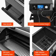 Z GRILLS 550B2 Pellet Grill Smoker, PID 3.0 Auto Temp Control, 553 Sq in