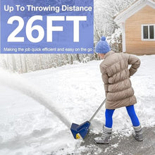 12Inch Snow Shovel, Cordless Electric Snow Shovel with 6in Depth, 26FT Throw Distance, Snow Blower Shovel for Patio Driveway Walkways, 9lbs,OneBattery