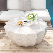 Seeheool Modern Outdoor Coffee Table for Patio Backyard Garden Pool Porch Lawn 35.43" x 35.43" x 15.35" White