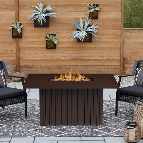 Westlook 52-in Rectangular Aluminum Propane Fire Pit in Bronze Coral by Lakeview Outdoor Designs