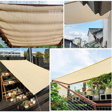 Sunblock Shade Cloth,Resistant 90% Sun Shade Cloth with Grommets Multiple Sizes(6mx6m(19.7ftx19.7ft))