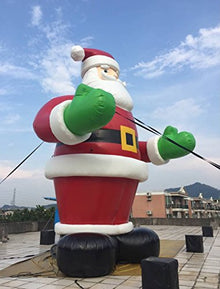 Air-Ads Supplies 20ft Inflatable Giant Christmas Santa Claus Red Green