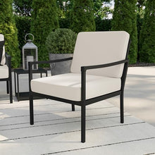 Martha Stewart Lily Pond Indoor/Outdoor Patio Accent Chairs, Black, 2-Pack