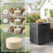 Dineli 30" Round Propane Fire Pit Table Firepit Table for Outside Patio