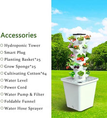 BTURYT Hydroponic Culture 30 Podinera Vertical Jardinera Hydroponic Tower, Interior Garden Smart Kit