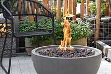 Modeno Nantucket Propane Fire Pit Table Cast Concrete 26 x 26-in