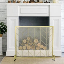 Fireplace Screen Fireplace Screen Home Metal Nordic Iron Fireplace Screen with Fireplace Fence Fireplace Screen Mesh Fireplace Screen Fireplace Screen (Color : A)