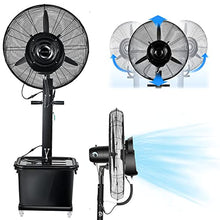 CUTPOIY Oscillating Pedestal Misting Fan, 3 Speeds 11 Gallon Tank Outdoor Cooling Fan for Barn Shop, Garage, Patio, 81cm/31.9in