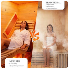 2 or 3 People Indoor Hybrid Hemlock Sauna with Recliner for Home , 220v/30A