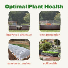 Epic Gardening 5-in-1 Modular Galvanized Raised Garden Bed Kit, 29" Tall Food-Safe Metal Planter Box, Large Raised Garden Beds Outdoor for Vegetables, Flowers, Herbs & Fruits - Mist Green