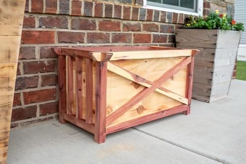 ZEYARUIBO A Breath of Herbal Garden: The Rustic Cedar Planter Box for Your Sun-Kissed Culinary Haven