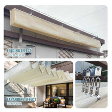 HBOOMOEM Wave Sunshade Net，U Shape Wave Sail，Retractable Waterproof Shade Sail，Telescopic Canopy Pergola Cover ，Outdoor Wave Sun Shade，Suitable For Gazebos, Patios, Decks, And Yards.(W:2.5m/8.2ft*L:14