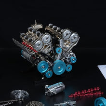 TECHING Mini V8 Engine Model Kit Gold