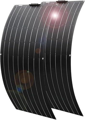 KZZAAO 800W Flexible Solar Panel Kit, Lightweight Monocrystalline Semi-Flexible Bendable Charger for 12 Volt RV Systems