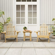 Amish Casual Heavy Duty Treated Wood Adirondack Chairs (Set of 2) - All Weather Handcrafted Wooden Outdoor Patio Chairs for Lawn, Porch, Deck & Fire Pit (Semi Solid White Stain, with Cupholders)