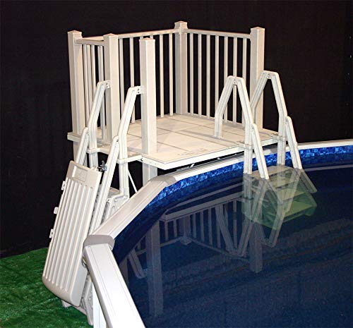 VinylWorks Canada 5x5 Resin Pool Deck Kit with Steps Taupe