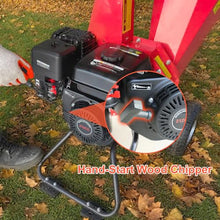 KARHDIR Wood Chipper Shredder Mulcher 7 Hp 212cc Gas Powered Heavy Duty All Steel Construction, 15: 1 Reduction Ratio 2 in 1 Multi-Function Ideal for Branches Twigs