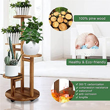 iumLeap 5 Tiered Tall Plant Stand,Corner Display Rack, Multi-Tier Planter Pot Holder Flower Stand for Living Room Balcony Garden Patio