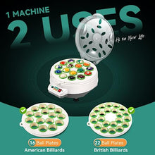 Newhai Electric Billiard Ball Cleaner Aluminum Pool Ball Cleaning Machine 16/22 Balls British and American Dual Use 110V