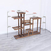 OJKJGYTF Indoor Plant Stand Multilayer Tiers Plant Stands Indoor Outdoor Flower Pot Holde Wooden Plant Pot Stand for Balcony Corridor Garden Terrace Multifunctional