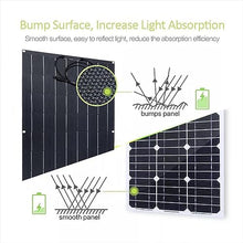 Flexible Solar Panel(100-1000w) - W/Solar Charger Regulator, Solar Panels, Off-Grid Charger, Easy Installation, for Marine, Van, Car, Rv, Cabin,10X100W