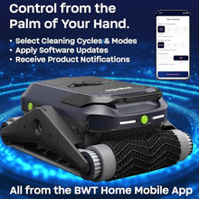 BWT AQUABOT Cordless Robotic Pool Cleaner, Automatic Pool Vacuum Robot with Dual Radar AI Path Planning, Wall & Waterline Scrubbing, 3-Hr Battery Runtime, for Inground & Above Ground Pools Up to 50ft
