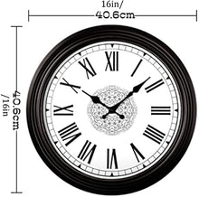 ERTTGWGF Garden Clocks Outdoor Round Vintage Easy to Read Home/Office/Classroom/School Clock