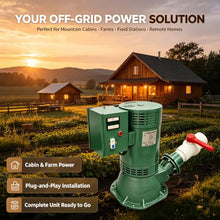 EQCOTWEA 5KW Hydroelectric Generator Set Water Power Generator 220V/60HZ
