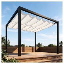 FENGZEQUAN U-Shaped Sunshade Net Replacement Pergola Awning Outdoor Canopy pergola roof Hang Down u Shape Wave Awning,for Outdoor Patio Porch Garage Deck Backyard Awning(W1.6*L11m/W5.24*L36.08ft)