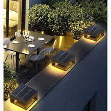 Xinmeiyue Outdoor Solar Pillar Lights - Black Modern LED Solar Powered Lamp for Yard, Garden, and Deck - Warm White Vintage Design(60cm)