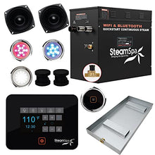 SteamSpa Black Bluetooth Generator Kit 12K Matte Black