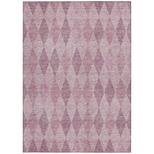 HomeRoots 9' x 12' Blush Geometric Washable Non-Skid Indoor Outdoor Area Rug Blush