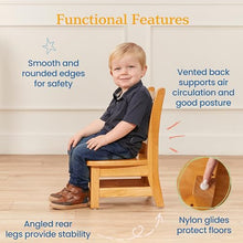 ECR4Kids Rectangular Hardwood Table & Chairs Set Honey