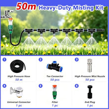 Drip Irrigation Misting Kit, Outdoor Spray System with Hose & Connectors