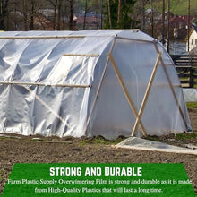Farm Plastic Supply String Reinforced 6 Mil White Plastic Sheeting 20' x 150' White
