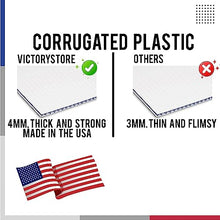 VictoryStore 23.5" Custom Round Yard Signs with Stakes, Full Color Two Sided Custom Photo and Text Yard Signs, Weatherproof 4mm Corrugated Plastic (1000-Pack)