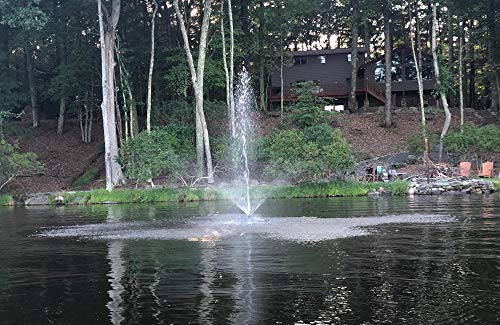 Fawn Lake Fountains Pond Fountain Model SF25 with 7 Patterns, 1/3 HP Pump, 100ft Cable Flf Sf25