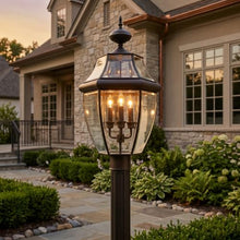 Quoizel Newbury 23" Outdoor Post Lantern, Medici Bronze