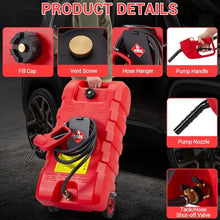 Garvee Heavy-Duty 15 Gallon Portable Fuel Transfer Set - 2Pack Gas Can with Pump & 10FT Hose