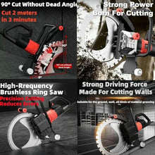 Upgrade 8900w Concrete Ring Saw Multi Saw Blade16-20-24in, Electric Ring Saws Cutter Depth 30/40/50cm, Linkage Water Pump, 5m Water Pipe, Dust-Free Cutting for Stone, Rebar