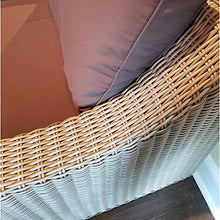Padma's Plantation Nautilus Outdoor Loveseat Brown