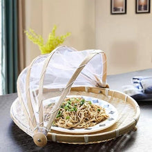 VUBYSG 5X Hand-Woven Food Tent Basket Tray Fruit Vegetable Bread Storage Basket Simple Atmosphere Outdoor Picnic Mesh Net Cover,