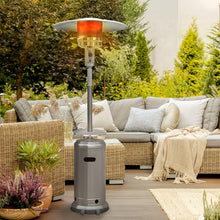 Hanover Outdoor 48,000 BTU 7-ft. Propane Umbrella Patio Heater with Wheels, Outdoor Heater up to 26.5-Sq. Ft. Heat Radius for Patio, Porch, Deck