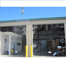 Industrial Misting System - with 1500 PSI High Pressure Pump - 3/8 Inch Stainless Steel Misting Line - for Industrial Cooling, Data Center Cooling (20 Nozzles - 40 Ft 3/8 Stainless Steel Mist Line)