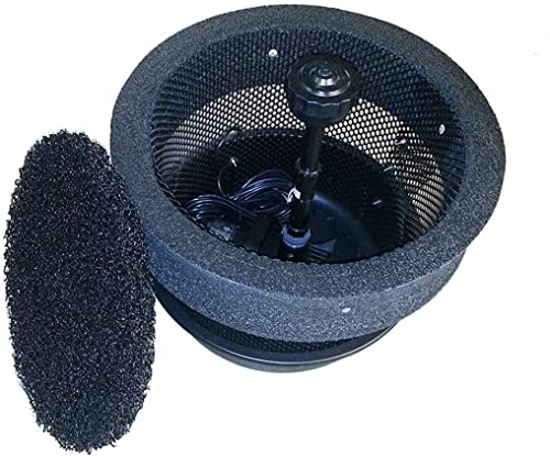 Custom Pro 6000 Floating Pond Fountain and Aerator Silver