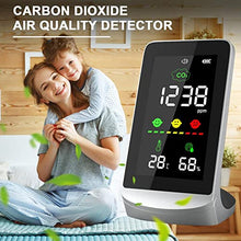 MVUYO 3in1 Smart CO2 Digital Meter Indoor Temperature Humidity Sensor Tester Air Quality Monitor Carbon Dioxide Detector CO2 Analyzer