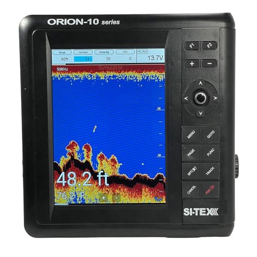 Si-Tex 10" Chartplotter/Sounder Combo with Internal GPS & C-MAP 4D Card Black